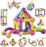 STEM Building Toys, ST5 144 Pcs Bristle Shape 3D Tiles Set Construction Learning Stacking Educational Block, Creativity beyond Imagination, Inspirational, Recreational Toy for Kids Ages 3-8 - Image 13