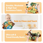 "High Contrast Sensory Baby Books & Toys Set for Early Learning - Perfect Gift for Infants 0-12 Months!" - Image 3