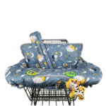 "Cute Cotton Shopping Cart & High Chair Cover for Baby - Machine Washable for Infant, Toddler - Boy or Girl" - Image 10