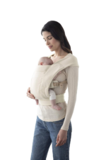 " Embrace Cozy Newborn Baby Carrier Wrap - Ponte Knit Cream"