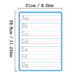 Double-Sided Dry Erase Alphabet and Number Tracing Board for Kids - Handwriting Practice and Letters Learning - Image 2