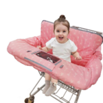 "Cute Cotton Shopping Cart & High Chair Cover for Baby - Machine Washable for Infant, Toddler - Boy or Girl" - Image 13