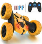 "360° Rotating Double Sided RC Stunt Car for Kids - Rechargeable Electric Race Toy with Headlights (Blue&Green)" - Image 7