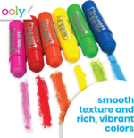 Chunkies Quick Drying Tempera Paint Sticks for Kids, Classic Colors, Set of 12 Twistable Kids Paint Sticks for Toddlers 2-4 Years, Mess Free Chubby Toddler Paint Sticks [12 Classic Colors] - Image 4