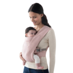 " Embrace Cozy Newborn Baby Carrier Wrap - Ponte Knit Cream" - Image 11