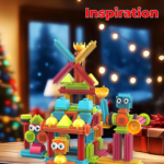 STEM Building Toys, ST5 144 Pcs Bristle Shape 3D Tiles Set Construction Learning Stacking Educational Block, Creativity beyond Imagination, Inspirational, Recreational Toy for Kids Ages 3-8 - Image 2