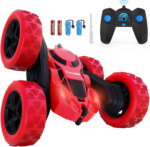 "360° Rotating Double Sided RC Stunt Car for Kids - Rechargeable Electric Race Toy with Headlights (Blue&Green)" - Image 10