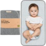 "Travel-Friendly Waterproof Diaper Changing Pad - Black Geo Design" - Image 14