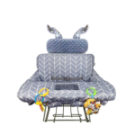 "Cute Cotton Shopping Cart & High Chair Cover for Baby - Machine Washable for Infant, Toddler - Boy or Girl" - Image 7