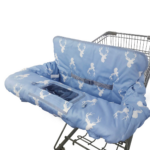 "Cute Cotton Shopping Cart & High Chair Cover for Baby - Machine Washable for Infant, Toddler - Boy or Girl" - Image 6
