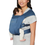 " Embrace Cozy Newborn Baby Carrier Wrap - Ponte Knit Cream" - Image 9