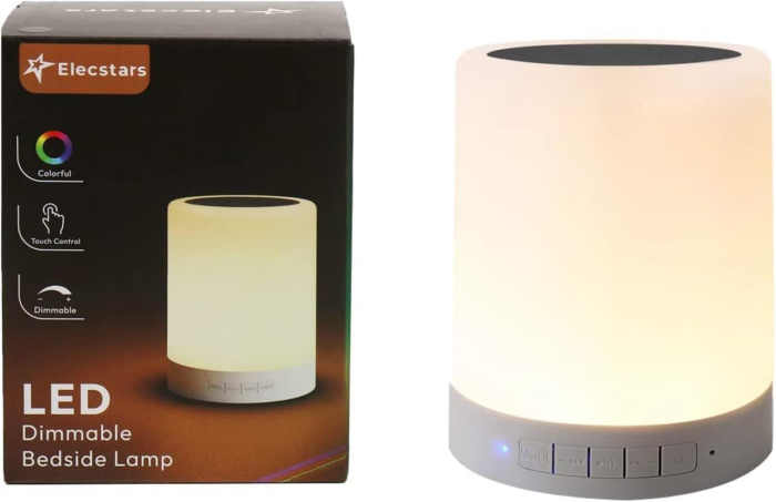 "Smart Touch Bedside Lamp with Bluetooth Speaker and Colorful Night Light - Perfect Gift for Everyone!" - Image 7