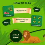 Card Game - Guess in 10 Junior Animals for Kids, Boys, Girls Who Love Board Games and Educational Toys, Travel Friendly for Ages 3, 4, 5, 6 - Image 4