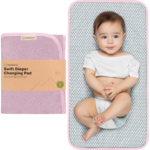 "Travel-Friendly Waterproof Diaper Changing Pad - Black Geo Design" - Image 15