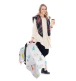 "Adorable Crocodile Dinosaur Baby Carseat Canopy - Large Size, Lightweight, Breathable Cover for Infant Car Seat, Perfect for Summer, Spring, Autumn" - Image 6