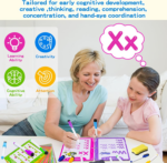 Preschool Learning Activities, 62 Pages Educational Workbook for Kids, Handwriting Practice, Montessori Toys, Autism Materials, Alphabet Learning, Kindergarten Game with Toys for Toddlers Kids 3-8 - Image 2