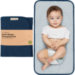 "Travel-Friendly Waterproof Diaper Changing Pad - Black Geo Design" - Image 17
