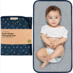 "Travel-Friendly Waterproof Diaper Changing Pad - Black Geo Design" - Image 16
