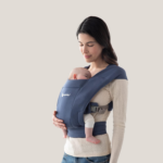 " Embrace Cozy Newborn Baby Carrier Wrap - Ponte Knit Cream" - Image 8