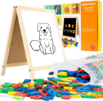 Magnetic Letters and Numbers for Toddlers, Magnetic Board for Kids, ABC Alphabet Magnets, Educational Dry Erase Board - Whiteboard & Chalkboard for Toddlers 1-3 for Writing & Drawing - Image 2