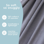 "CozyCuddle Stretchy Baby Carrier Sling - Hands-Free Lightweight Wrap for Newborns to Toddlers (Dark Grey)" - Image 5