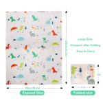 "Adorable Crocodile Dinosaur Baby Carseat Canopy - Large Size, Lightweight, Breathable Cover for Infant Car Seat, Perfect for Summer, Spring, Autumn" - Image 4