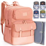 "Premium Baby Diaper Backpack - Stylish and Spacious Diaper Bag for Boys & Girls with Changing Pad - Ideal Baby Shower Gift and Registry Essential, in Beige" - Image 13