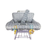 "Cute Cotton Shopping Cart & High Chair Cover for Baby - Machine Washable for Infant, Toddler - Boy or Girl" - Image 15