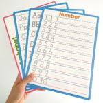 Double-Sided Dry Erase Alphabet and Number Tracing Board for Kids - Handwriting Practice and Letters Learning - Image 4