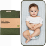 "Travel-Friendly Waterproof Diaper Changing Pad - Black Geo Design" - Image 18