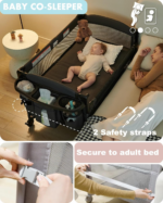 4-in-1 Baby Bassinet: Bedside Sleeper, Crib, Playard, Changing Table - Image 7