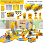 "Electric Flexible Track Engineering Car Educational Toy for Kids, Birthday Gift" - Image 15