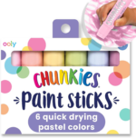 Chunkies Quick Drying Tempera Paint Sticks for Kids, Classic Colors, Set of 12 Twistable Kids Paint Sticks for Toddlers 2-4 Years, Mess Free Chubby Toddler Paint Sticks [12 Classic Colors] - Image 11