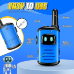 " Mini Robot Walkie Talkies - Perfect Birthday Gifts for Boys Ages 3-10 | Fun Outdoor Camping Toys (2 Pack)" - Image 7