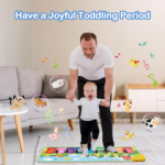 " Interactive Floor Piano Mat - Sensory Musical Playmat for Toddlers & Kids, Fun Dancing Keyboard with Animal Sounds, Perfect Birthday Gift for Boys & Girls Ages 1-5!" - Image 4