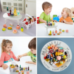 50 Pcs Miniature Food Drink Bottles Soda Pop Cans Pretend Play Kitchen Game Party Accessories Toys Hamburg Cake Ice Cream for 1/12 Doll House (25Food+25Drink) - Image 7