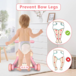 " 3-in-1 Baby Walker & Activity Center - Pink Toddler Push Toy for Girls, Perfect for Learning to Walk & Early Development (6-12 Months)" - Image 5