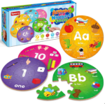 " Alphabet and Number Puzzles - Fun Educational Toys for Kids Ages 3-8"