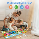 " Interactive Floor Piano Mat - Sensory Musical Playmat for Toddlers & Kids, Fun Dancing Keyboard with Animal Sounds, Perfect Birthday Gift for Boys & Girls Ages 1-5!" - Image 5