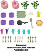 Replacement Parts for Barbie Dreamhouse Playset - GRG93 ~ Replacement Dishes, Cookware, Food, Plants and Plant Holders - Image 5
