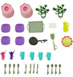 Replacement Parts for Barbie Dreamhouse Playset - GRG93 ~ Replacement Dishes, Cookware, Food, Plants and Plant Holders