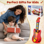 "2-in-1 Kids Guitar & Piano - Electric Musical Toy for Toddlers, Perfect Gift for 3-5 Year Old Boys & Girls (Red)" - Image 5