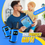 " Mini Robot Walkie Talkies - Perfect Birthday Gifts for Boys Ages 3-10 | Fun Outdoor Camping Toys (2 Pack)" - Image 5