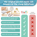 " Montessori Wooden Musical Instruments for Kids Ages 3-9 - Fun & Engaging Toys for Young Musicians!" - Image 3