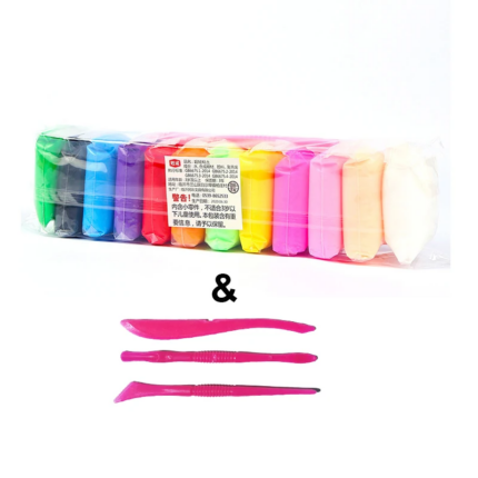 "36-Color Air-Dry Polymer Modeling Clay Set with 3 Tools - Soft Creative Educational Slime DIY Kit for Children"