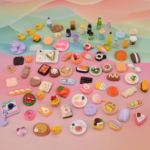 100Pcs Miniature Food with Storage Box Mini Food Miniature Doll House Accessories Small Resin Doll Food Dollhouse Food Set for Pretend Play Kitchen - Image 3