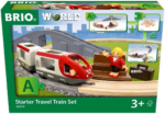 World 36079 Starter Travel Train Set - 22-Piece Wooden Toy Train Set for Kids Aged 3+