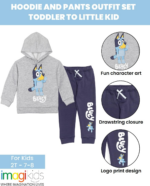 Cozy  Fleece Hoodie and Pants Set for Toddlers and Kids (2T - 7-8) - Image 2