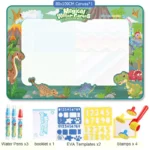 Magic Water Drawing Doodle Mat 100x80cm with Reusable Pens - Educational Coloring and Painting Board for Kids - Image 10