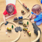 12-Piece Battery Operated Train Set - Magnetic Mini Construction Cars for Toddlers, Compatible with Most Wooden Tracks! - Image 3